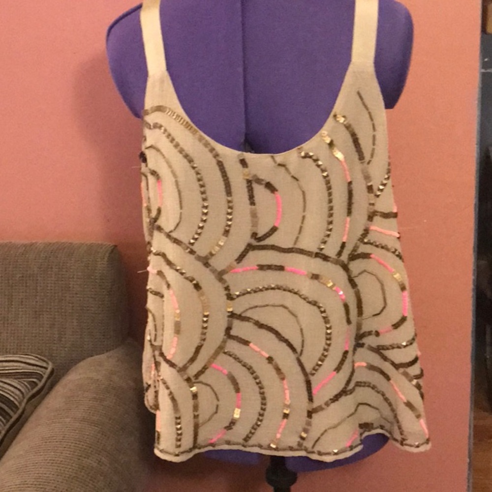 Free people sequin over top sz M